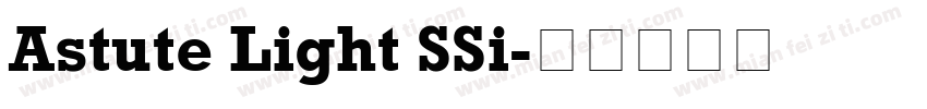 Astute Light SSi字体转换